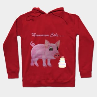 Mmmm Cake - Pig Hoodie